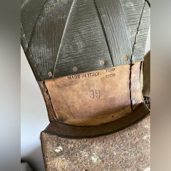 Fiorentini+Baker Suede Tan Knee High Riding Boots Womens Size EU 39 - Picture 9 of 10